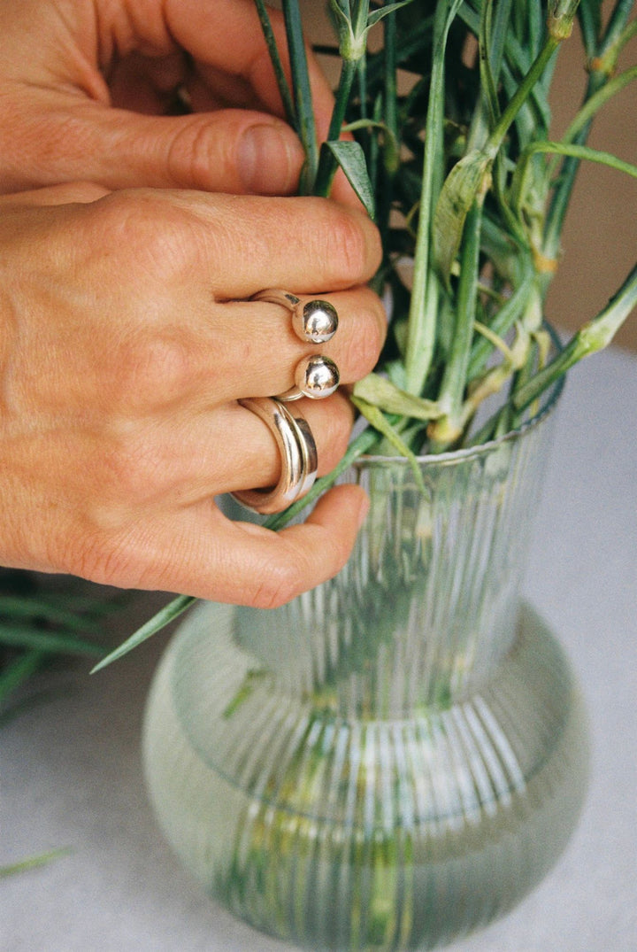 Globo Silver Ring