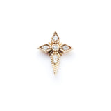Saintes 18K Gold Stud w. Diamonds