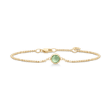 Primini Gold Plated Bracelet w. Green Amethyst