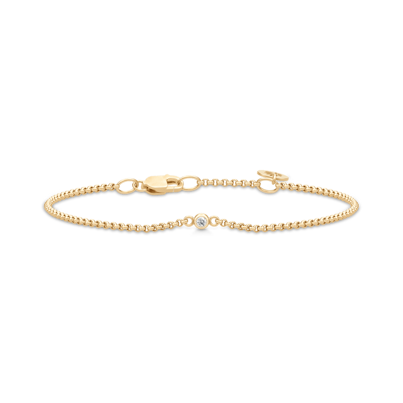 Fina Gold Plated Bracelet w. Zirconia