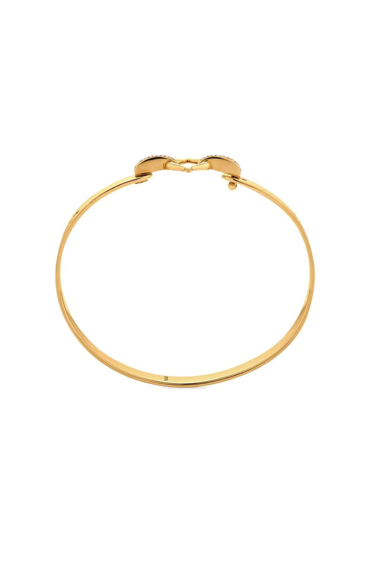 Eboris Corset Paved 18K Gold Bracelet w. Diamond