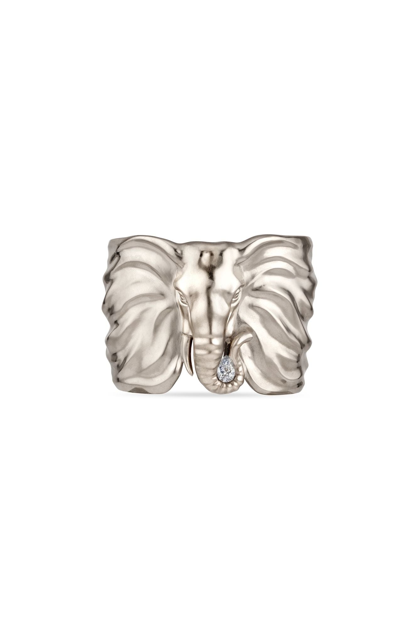 The Elephant 18K Whitegold Bangle w.Diamond