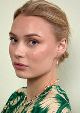 Tessa Gold Plated Earrings w. Pink Opal