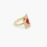 Honneur Pinkie 18K Gold Ring w. Lab-Grown Diamonds