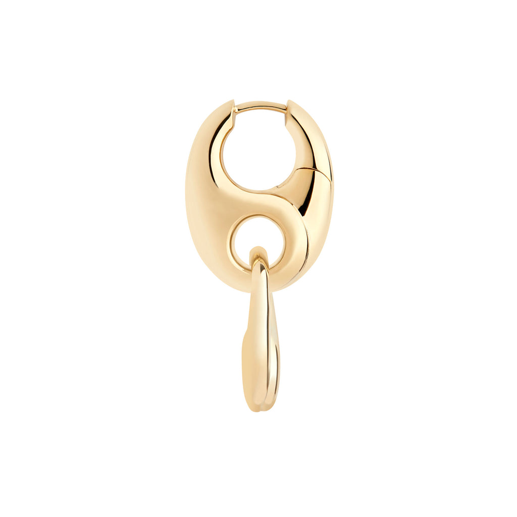 Ballsaal Gold plattiert Ohrring