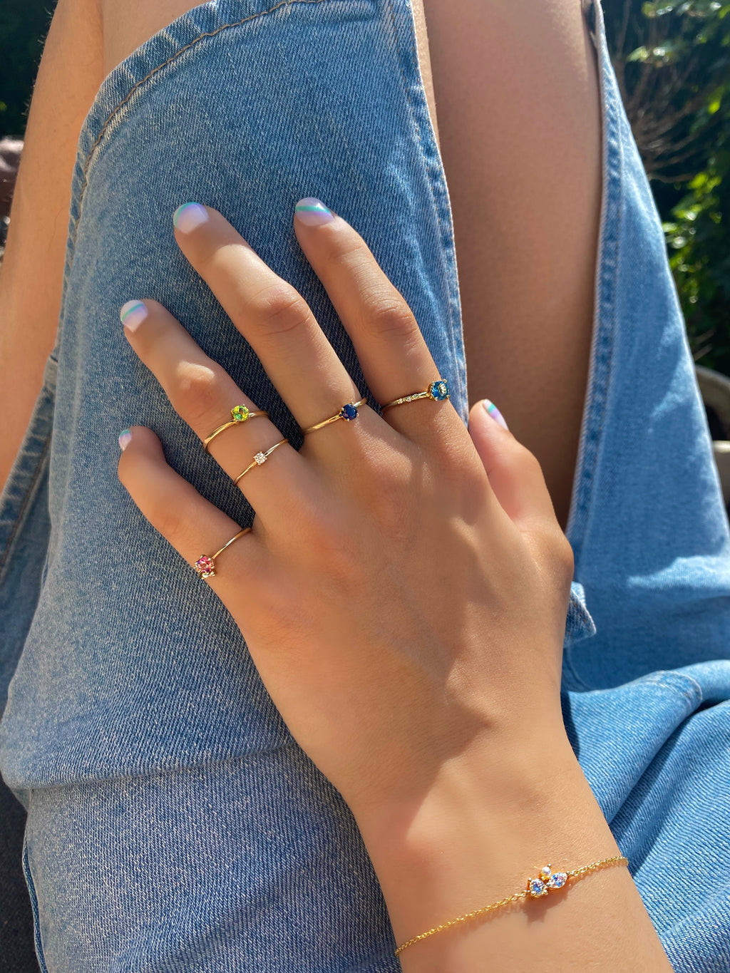 Your Way N°3 18K Gold Ring w. Tourmaline & Diamonds