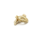 Alligator Twist Mammoth 18K Gold Earring