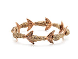 Mermaid Tails 18K Gold & Rose Gold Bracelet w. Diamonds