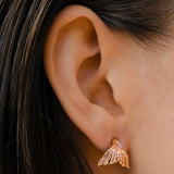 Flipper 18K Rose Gold Stud w. Sapphire