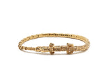 Alligator Wrap Thin 18K Guld Armbånd m. Tsavorit