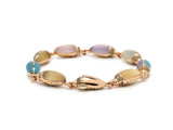 Mini Scarab Eternity 18K Rose Gold Bracelet w. Gemstones