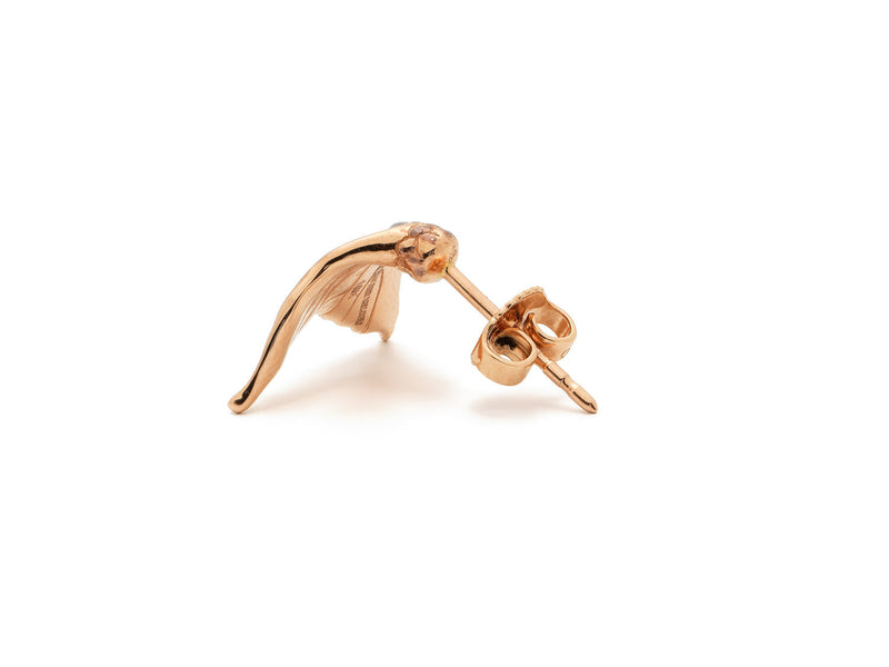 Flipper 18K Rose Gold Stud w. Sapphire