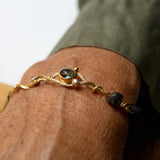 Seafire 18K & 22K Guld Armbånd m. Safir & Diamant