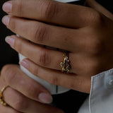 Seafire 22K Gold Ring w. Diamond