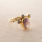 Seafire 18K & 22K Gold Ring w. Spinel & Diamond