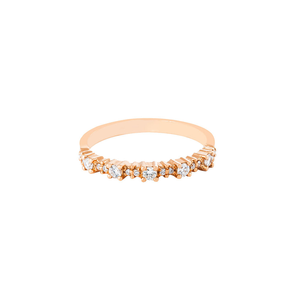 Blairs 18k Rose Guld Ring m. Diamanter