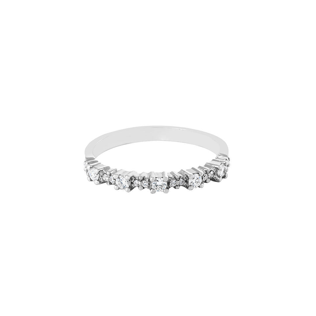 Blairs 18k White Guld Ring m. Diamanter