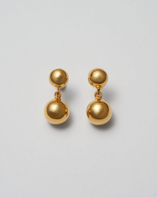 Sphere Gold Plated Earrings