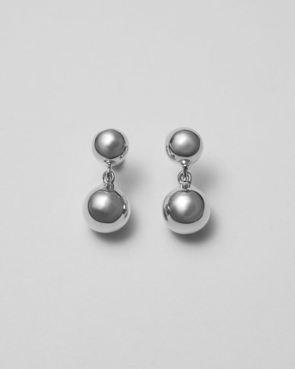 Sphere Silver Earrings