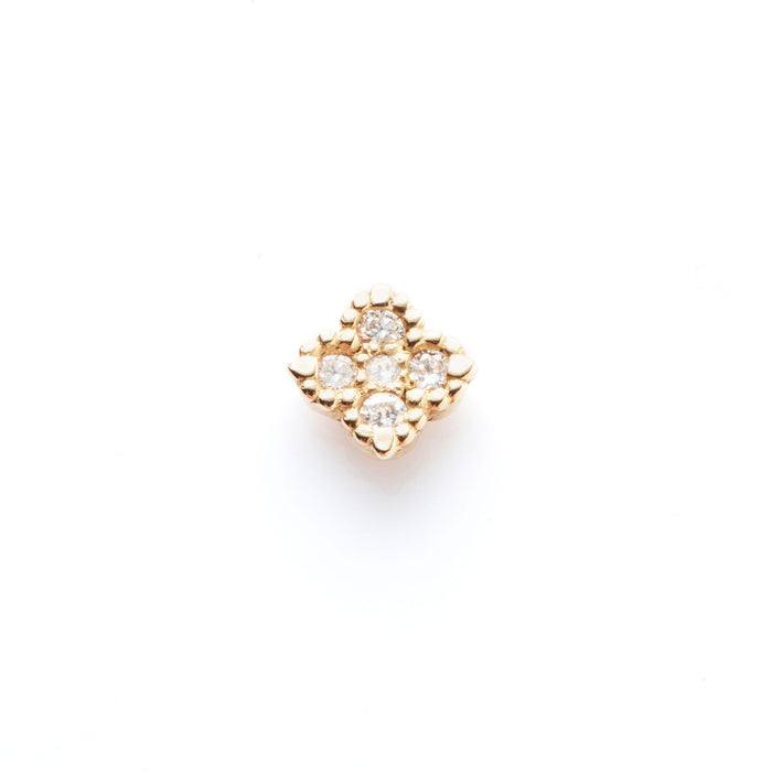 Nina One 18K Gold Studs w. Diamanten