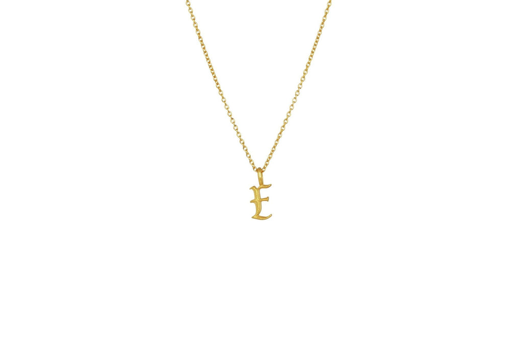 IX E Ice 22K Gold Plated Pendant