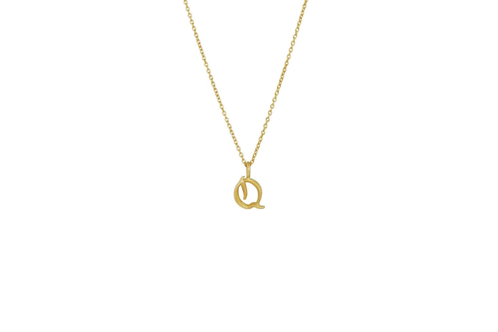 IX Q Ice 22K Gold Plated Pendant