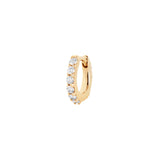 Bovary 6 14K Gold Huggie w. Lab-Grown Diamonds