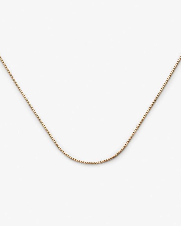 Box Chain 14k Guld Halskæde
