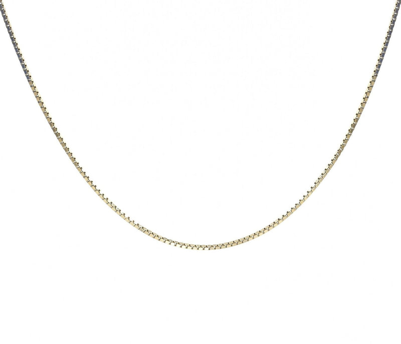 Box Chain 14K Gold Necklace