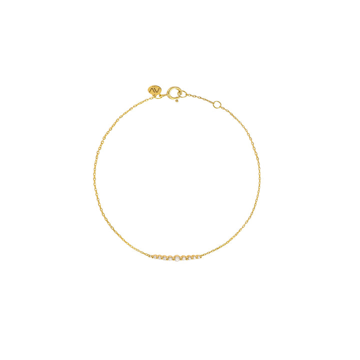 Bright Lights 18K Gold Bracelet w. Diamonds