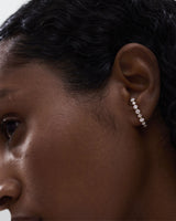 Brilliant Round Suspender 14k Whitegold Earring w.Lab-Grown Diamonds