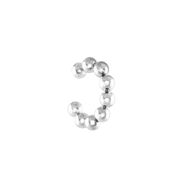 Bubble Silver Ear Cuff