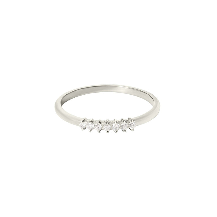Bubbles 18K White Gold Ring w. Diamonds