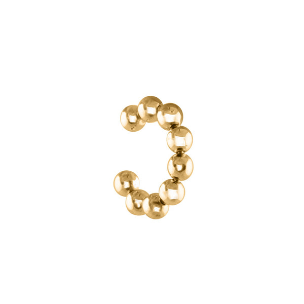 Bubble 18K goldplattierter Earcuff