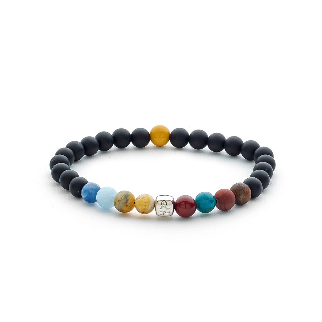 ColorUp Milky Way 6mm Sølv Armbånd