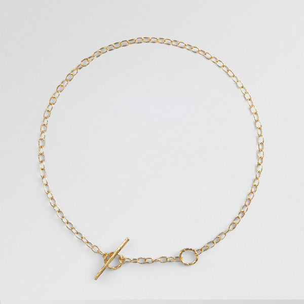 T - Chain 18K Gold Necklace 44cm