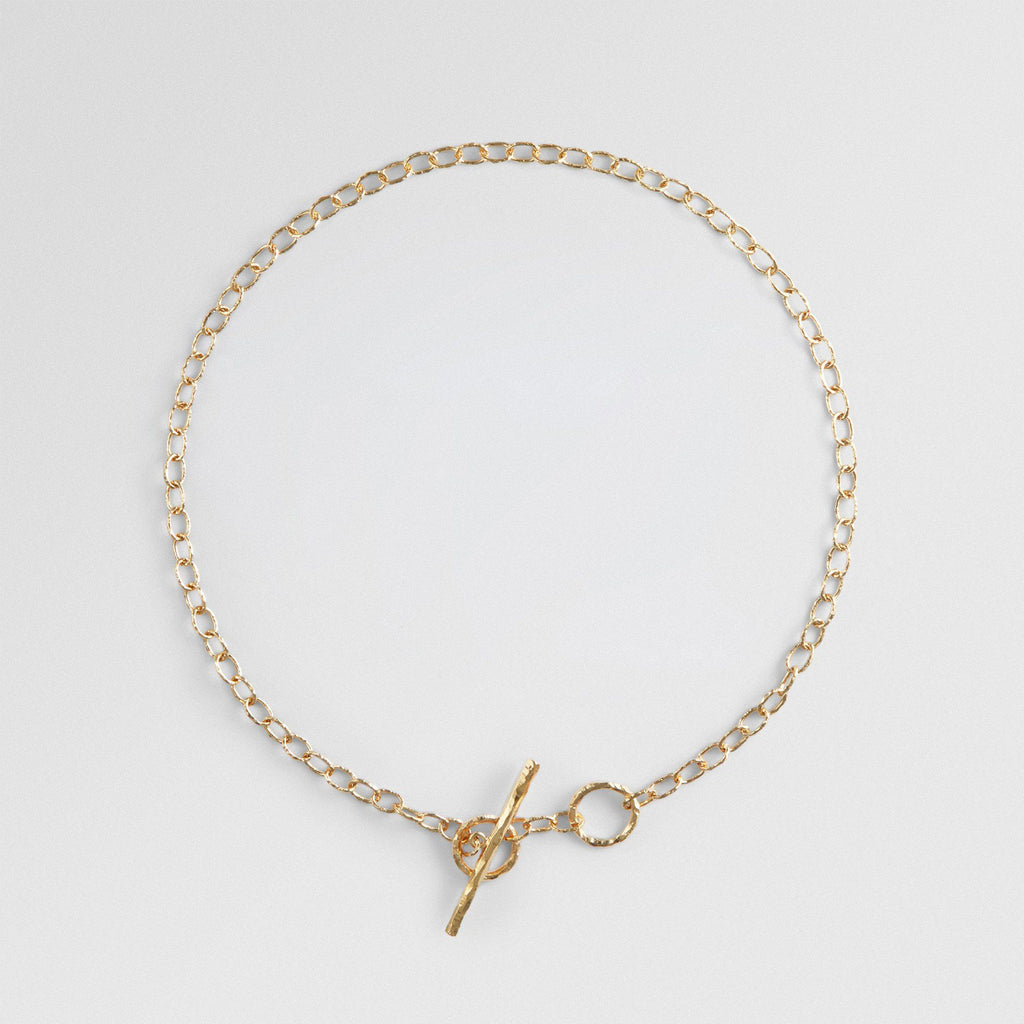 T - Chain 18K Gold Necklace 39cm