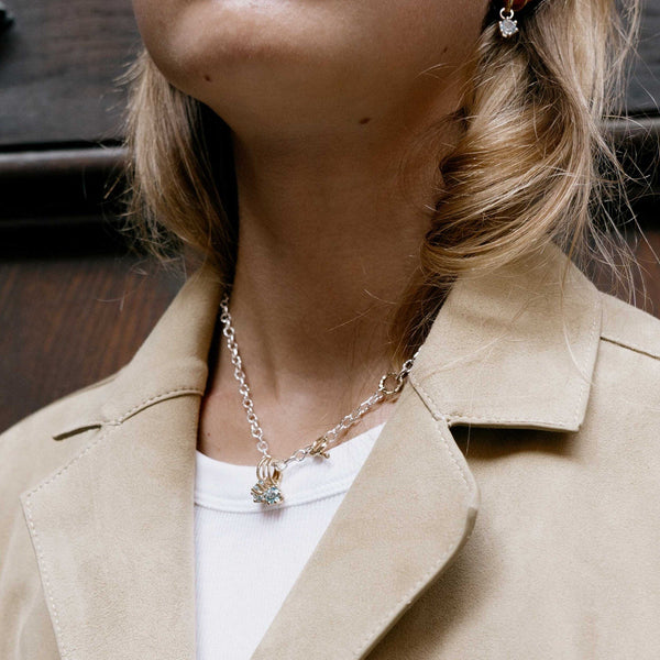 T - Chain 18K Guld & Sølv Halskæde