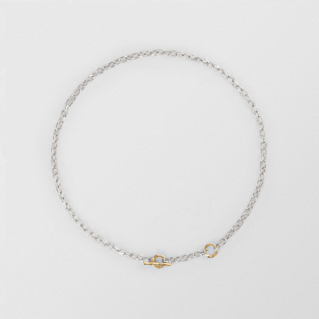 T - Chain 18K Guld & Sølv Halskæde