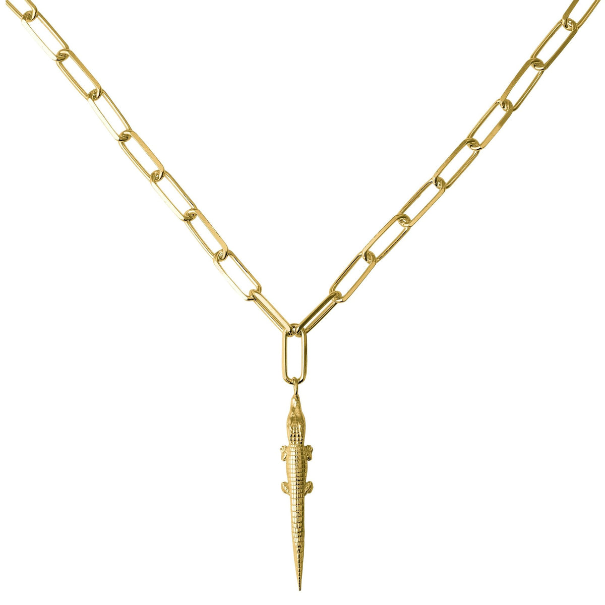 Alligator Gold Plated Necklace
