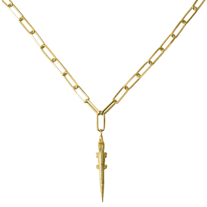 Alligator Gold Plated Necklace