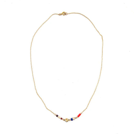 Hilde B 14K Gold Plated Bracelet w. Jasper