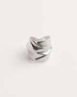 Amassado Silver Ring