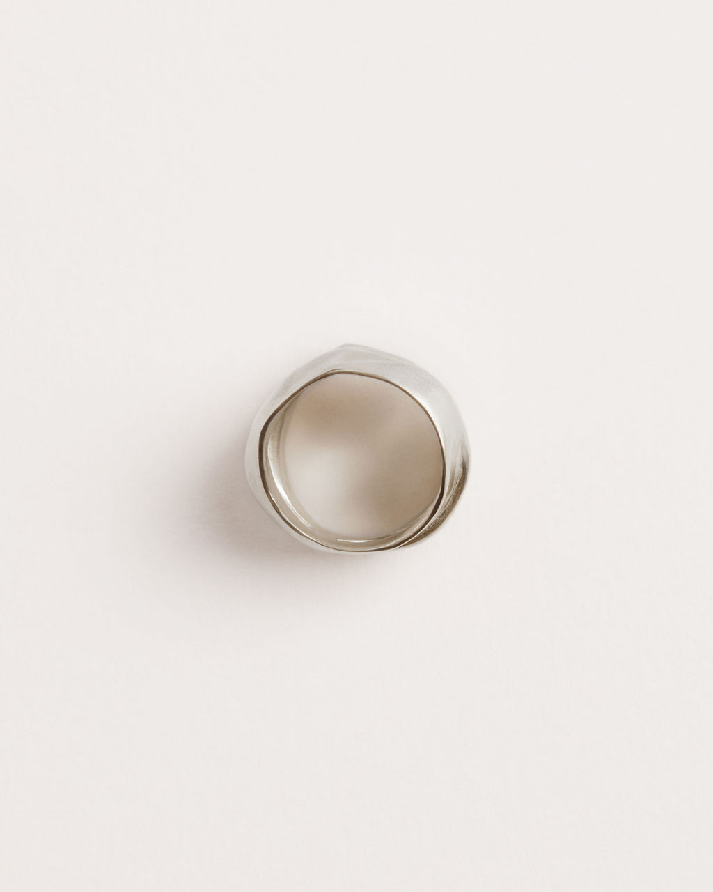 Amassado Silver Ring
