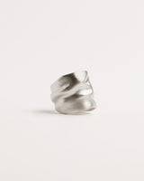 Amassado Silver Ring