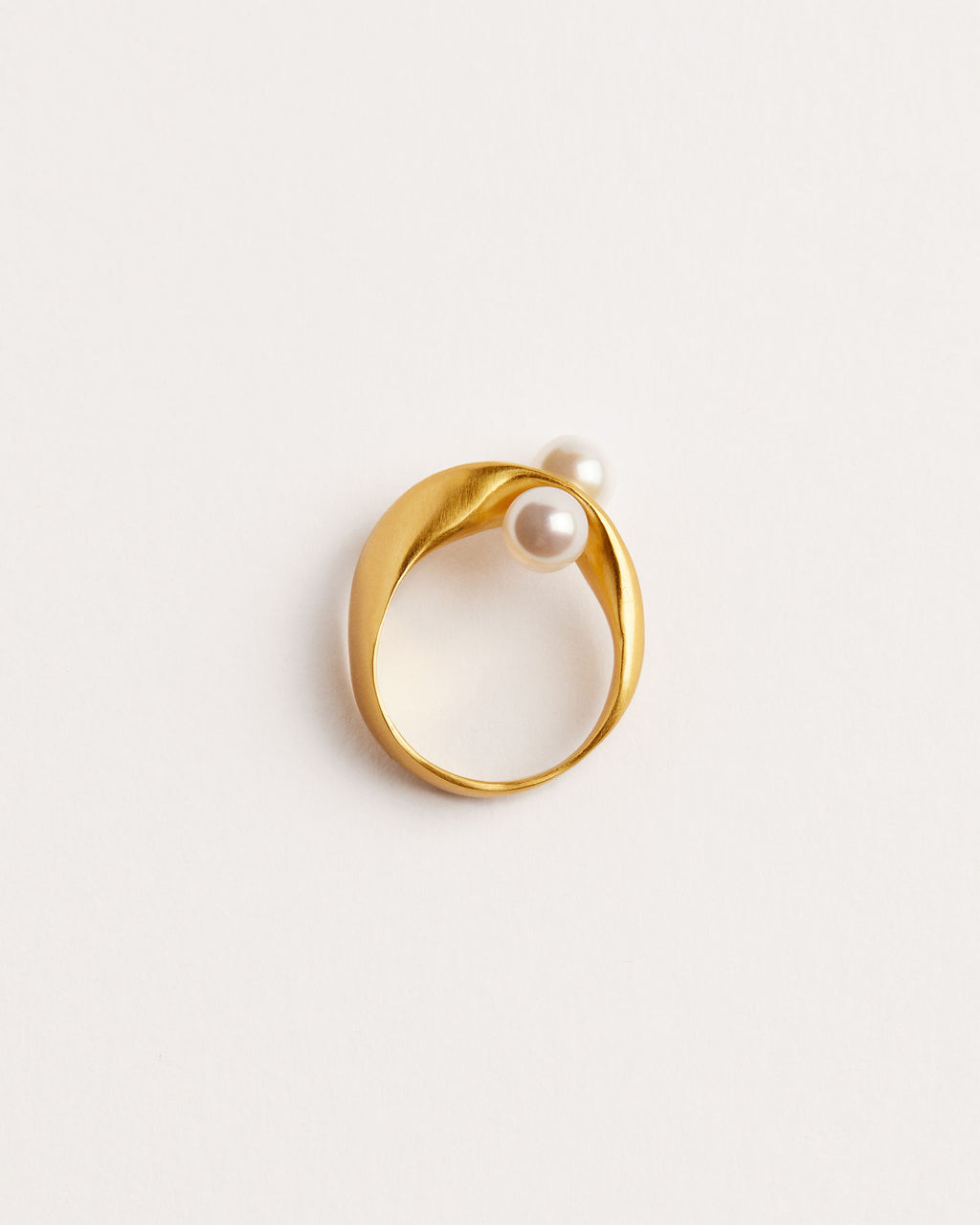 Enlace Forgyldt Ring m. Ferskvandsperler