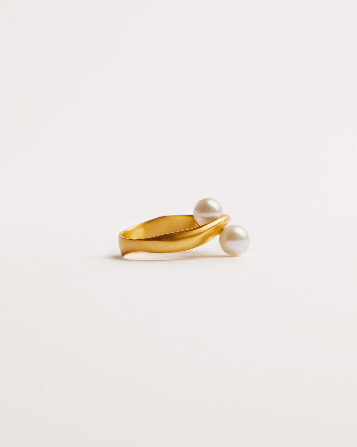 Enlace Forgyldt Ring m. Ferskvandsperler