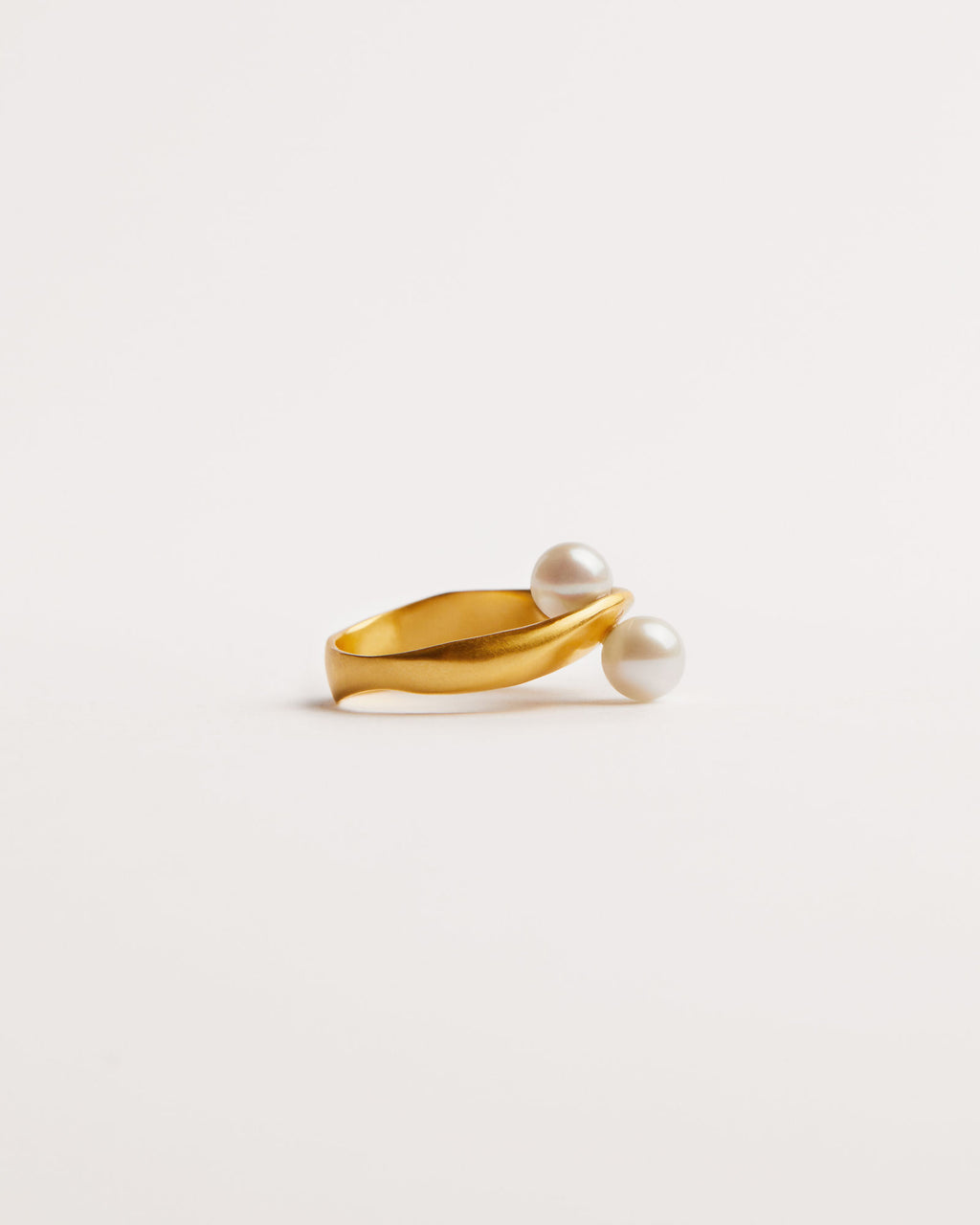 Enlace Forgyldt Ring m. Ferskvandsperler