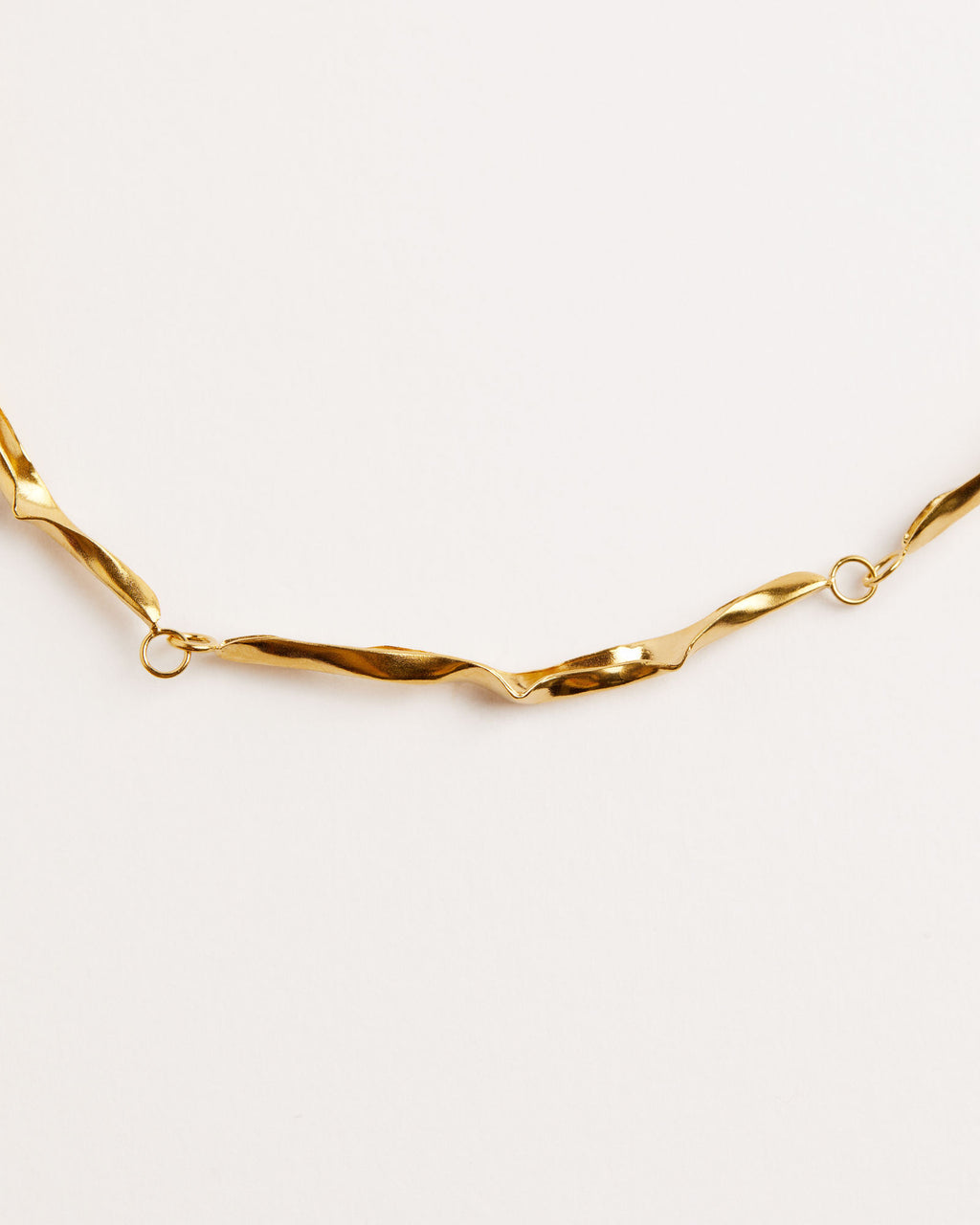 Trama Forgyldt Choker Halskæde