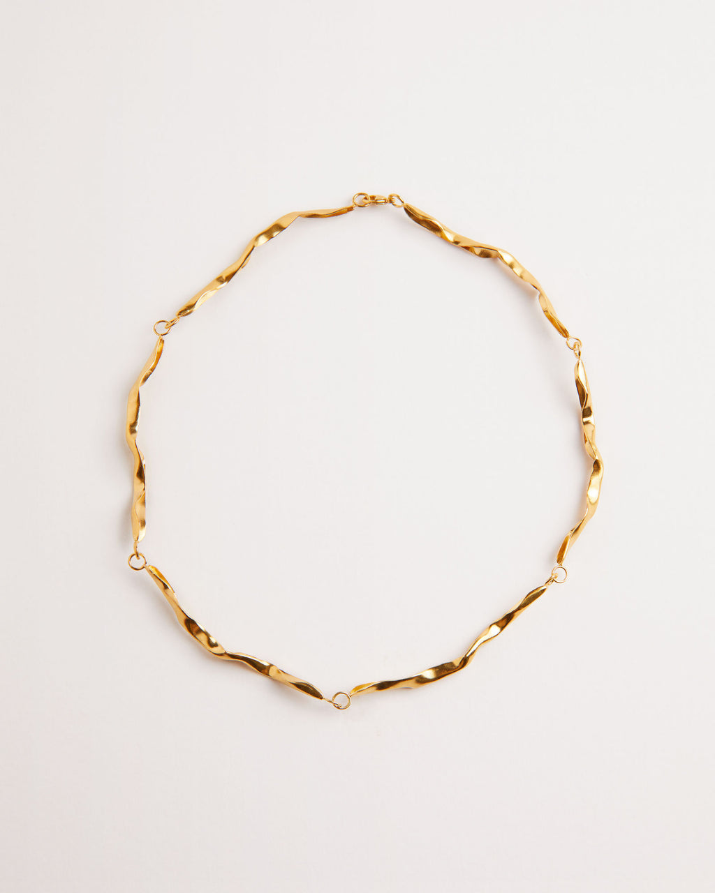 Trama Forgyldt Choker Halskæde